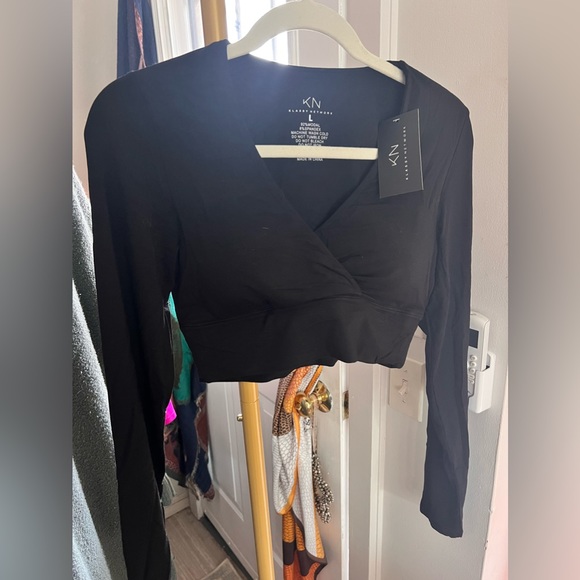 Klassy Network | Wrap Long-sleeve Brami - Black 🐈⬛ - Picture 3 of 4